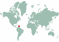 Colombier in world map